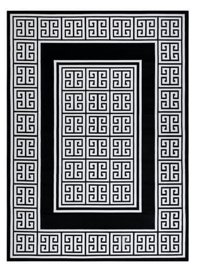 Dywany Łuszczów AKCE: 140x190 cm Kusový koberec Gloss 6776 85 greek black/ivory