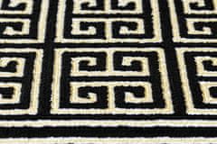 Dywany Łuszczów Běhoun Gloss 6776 86 greek black/gold 60x300