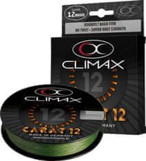 Climax Přívlačová šňůra Climax Carat 12 Oliva 135m 0,17/14,9kg