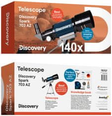 Levenhuk Discovery Spark 703 AZ Teleskop s knihou