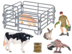 Mikro Trading Zoolandia býk se zvířátky z farmy s doplňky v krabičce