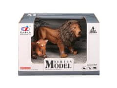 Mikro Trading Zoolandia lev s mládětem 8,5-13 cm v krabičce