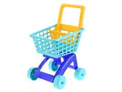 Mikro Trading Nákupní vozík 40x33x58 cm modrý v síťce