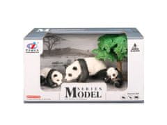 Mikro Trading Zoolandia panda s mláďaty a doplňky v krabičce