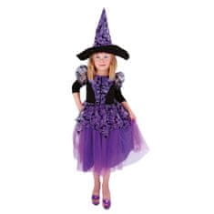 Rappa Dětský kostým čarodějnice fialová čarodějnice /Halloween (M)