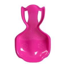 Baby Mix Dětský sáňkovací kluzák lopata COMFORT LINE XL růžový