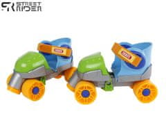 Mikro Trading Street Rider kolečkové brusle junior modro/zelené vel. 24-30 v krabičce
