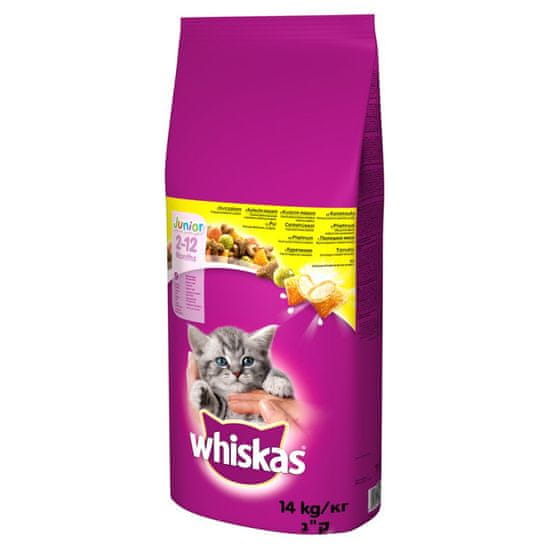 Whiskas Junior 14 kg granule pro koťata s kuřecím masem