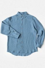 Magic Linen Pánská Lněná košile Nevada Ocean Blue Velikost: XL