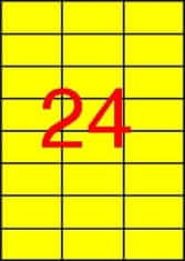 Apli Etiketa, 70 x 37 mm, žlutá, 2400 ks/bal., 11834