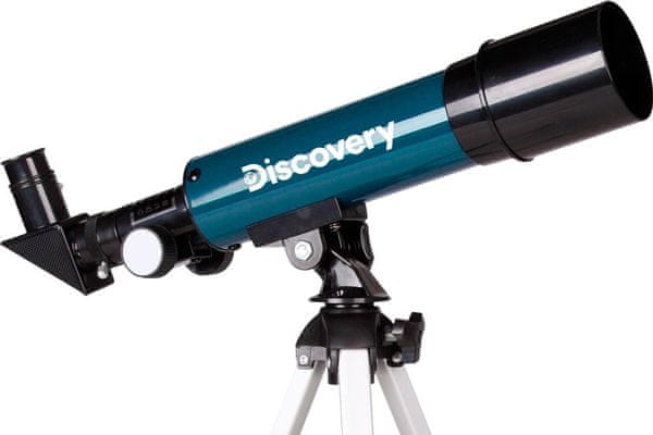 hvězdářský dalekohled teleskop levenhuk Discovery Spark Travel 50 s knihou hliníkový stativ skleněná optika antireflexní povrch studium vesmíru