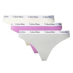 Calvin Klein 3 PACK - dámská tanga PLUS SIZE QD3800E-CFU (Velikost XXL)