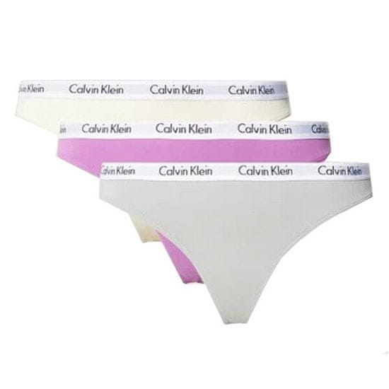 Calvin Klein 3 PACK - dámská tanga PLUS SIZE QD3800E-CFU
