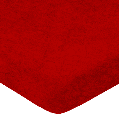 Tibex Froté prostěradlo červené, 180x200