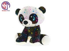 Mikro Trading Panda Star Sparkle plyšová 24 cm sedící