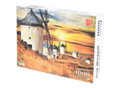 Mikro Trading Puzzle 70x50 cm Větrné mlýny 1000 dílků v krabičce