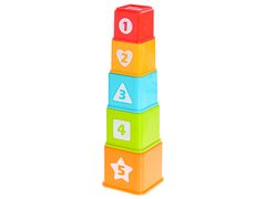 Mikro Trading Pyramida skládací kostky 32 cm/vkládačka 8 ks