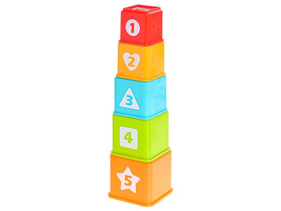 Mikro Trading Pyramida skládací kostky 32 cm/vkládačka 8 ks