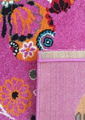 4sleep Dětský kusový koberec Motýl růžový Růžová 60/60/110 160x220 1cm až 1,9cm Zvířatka