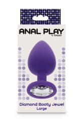 Toyjoy ToyJoy Diamond Booty Jewel Large - analní kolík - Purple