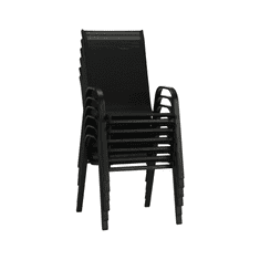 IWHOME Jídelní set rozkládací GRANADA XXL antracit + 10x židle VALENCIA 2 černá