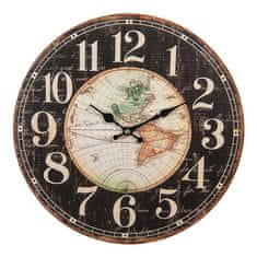 Clayre & Eef Nástěnné hodiny The World, 34 cm