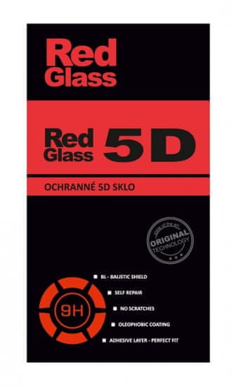 RedGlass Tvrzené sklo Xiaomi Redmi Note 9T 5D černé 110973