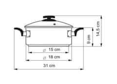 Kolimax Rendlík Comfort s poklicí, průměr 18 cm, objem 2 l