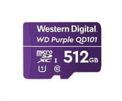 WD MicroSDXC karta 512GB Purple D512G1P0C Class 10 (R:100/W:60 MB/s)