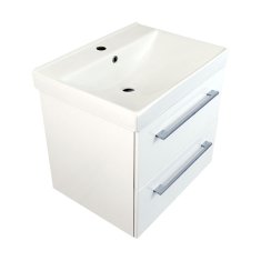 BPS-koupelny Koupelnová skříňka s keramickým umyvadlem Emilio W 60 - bílá