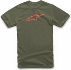 Alpinestars tričko Ageless Classic TEE - Military/Orange (zelené), XL