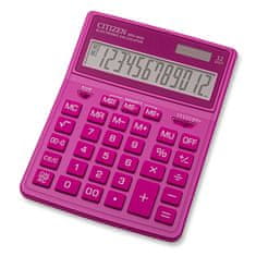 Kalkulačka Office SDC-444XRPKE, 12místná, 199x153mm, růžová