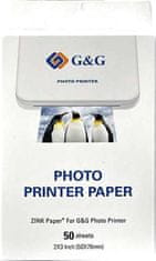 Fotopapír ZINK GG-ZP023-50 pro tiskárny Canon, Huawei, HP, Polaroid, Xiaomi (50 mm x 76 mm; 50 ks)