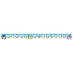 Procos Banner "Happy birthday" Baby Shark 2 m