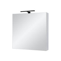 BPS-koupelny Zrcadlová skříňka Ticino 60 ZS LED BL s osvětlením Anna LED 30 černá