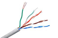 Solarix Datový kabel UTP 4x(2x24AWG), Cat.5e, lanko, PVC grey