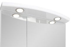 BPS-koupelny Zrcadlová skříňka závěsná s LED osvětlením Bellinda 70 ZS