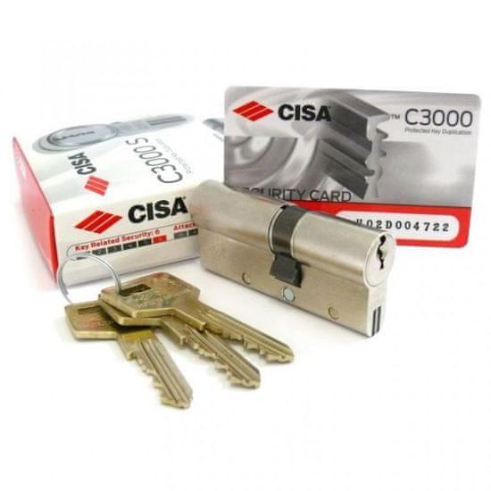 CISA Bezpečnostní vložka CISA C3000 S 30/35 mm Ni BSZ