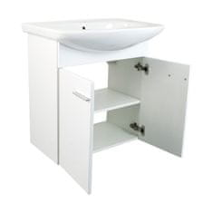 BPS-koupelny Koupelnová skříňka závěsná s keramickým umyvadlem Bella W 66