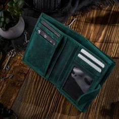 PAOLO PERUZZI Dámská Peněženka Vintage Box Green Kožená