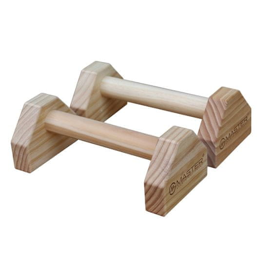 Master Push Up Bar - podpěra na kliky dřevěné stálky 30 x 13 x 10,5 cm