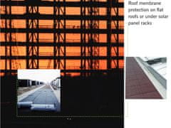 sapro FVE gumová podložka / izolace pro systémy plochých střech REGUPOL 333x120x6