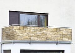 Maximex Balkonový potah s ozdobným kamenným motivem, 500 x 85 cm
