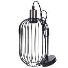Home&Styling Závěsná černá kovová lampa LOFT, 31 cm