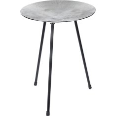 Home&Styling Kulatý konferenční stolek Tringon, barva stříbrná