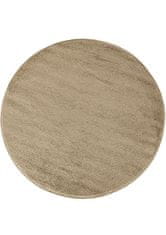 4sleep Kusový koberec kulatý PORTOFINO béžový Béžová PORTOFINO 30/30/120 120x120 1cm až 1,9cm Jednobarevný