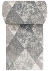 4sleep Běhoun koberec VISTA šedý 05 Šedá VISTA 30/30/80 80 1cm až 1,9cm Geometrické tvary