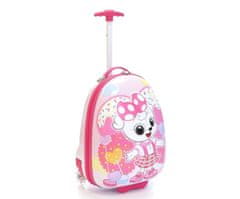 T-class® Dětský palubní kufr 4137 (Růžová kočka)