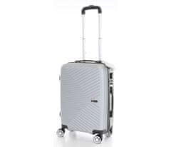 T-class® Cestovní kufr VT21111, stříbrná, M