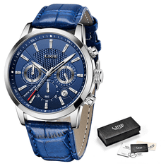 Lige Elegantní pánské hodinky Modrá 9866-6 - dokonalý doplněk pro moderního muže!